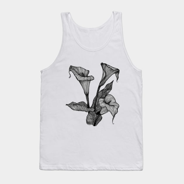 calla lily Tank Top by lovefromsirius